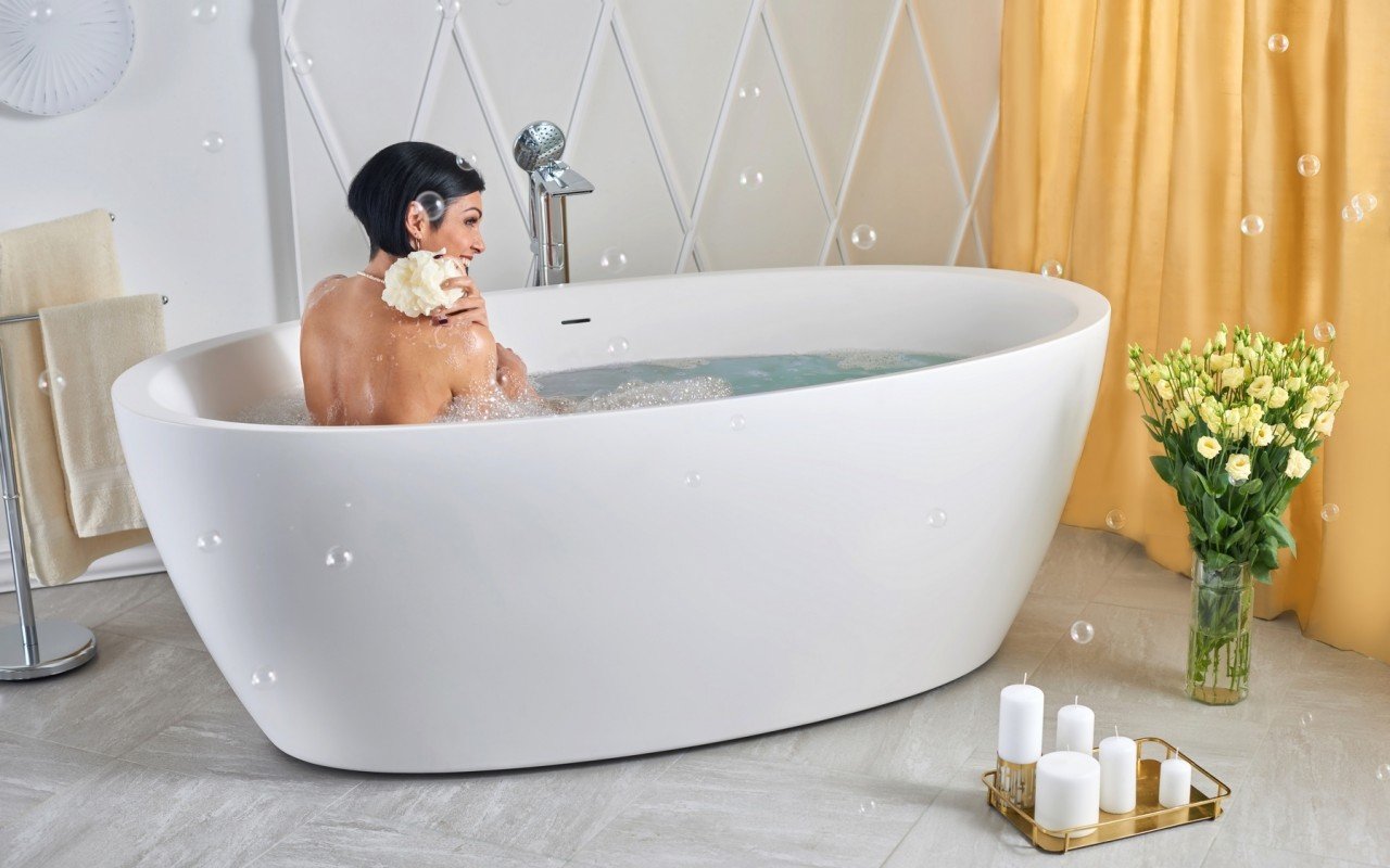 ᐈ 【Aquatica Sensuality-Wht™ Freestanding Solid Surface Bathtub】 Buy Online,  Best Prices