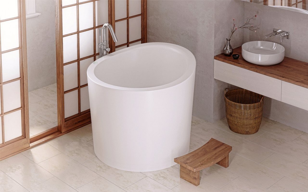 Aquatica Universal 36.25 Waterproof Iroko Wood Bathtub Tray