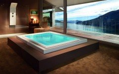 Aquatica Fusion Lineare HydroRelax Jetted Outdoor/Indoor Bathtub (US Version 240V/60Hz)