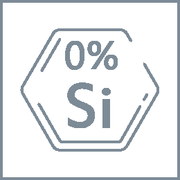 Safe cut material without silica